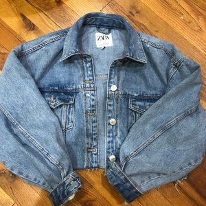 Zara | Jackets \u0026 Coats | Zara Cropped 